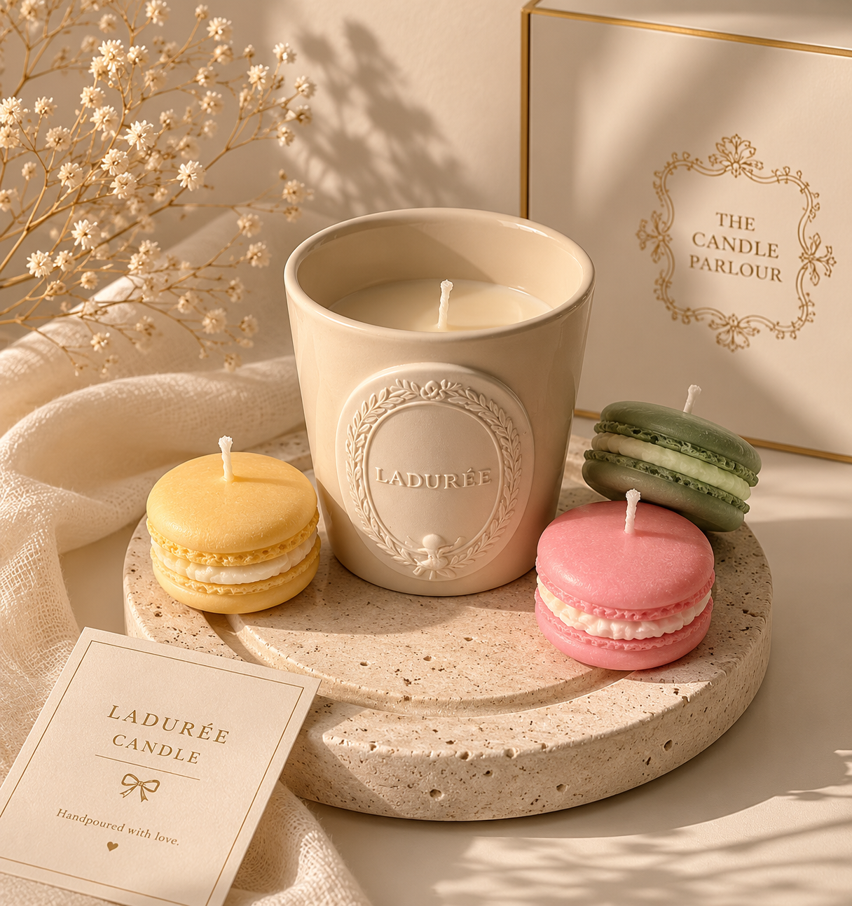 Ladurée x TCP – The Candle Parlour