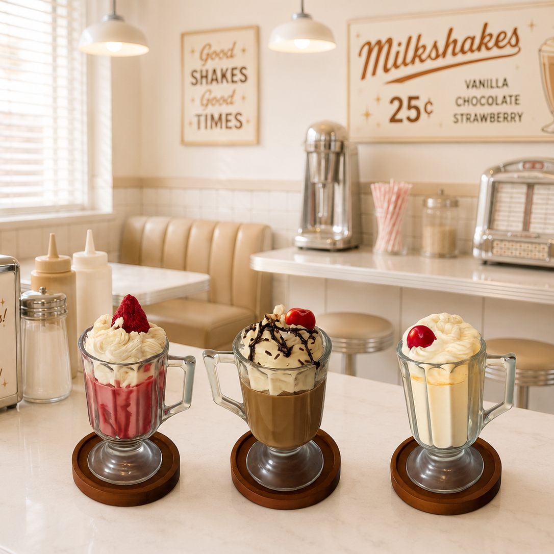 Vintage Milkshake Candle