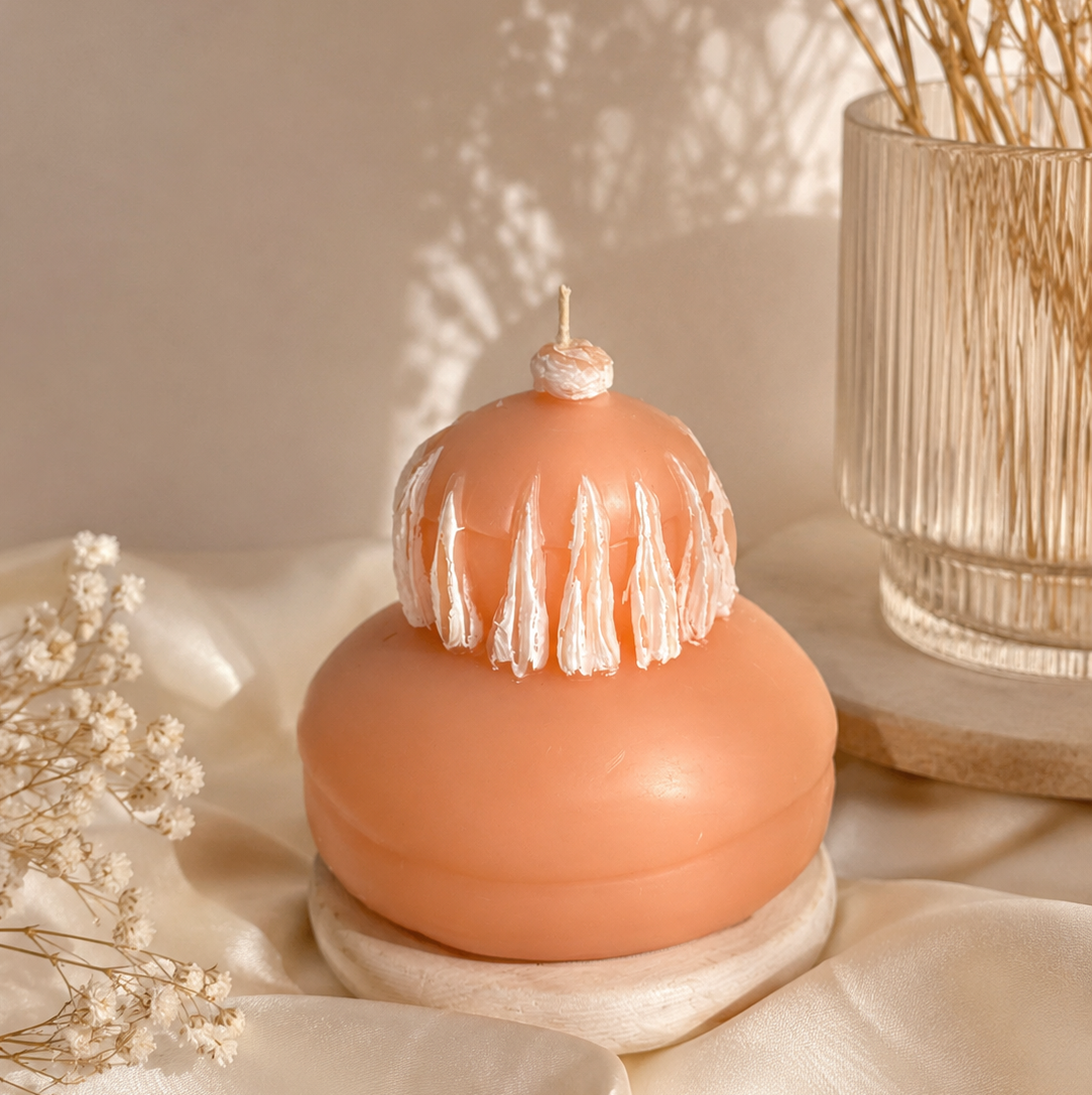Large Religieuse Pastry Candle