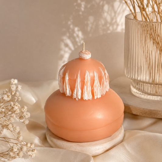 Large Religieuse Pastry Candle