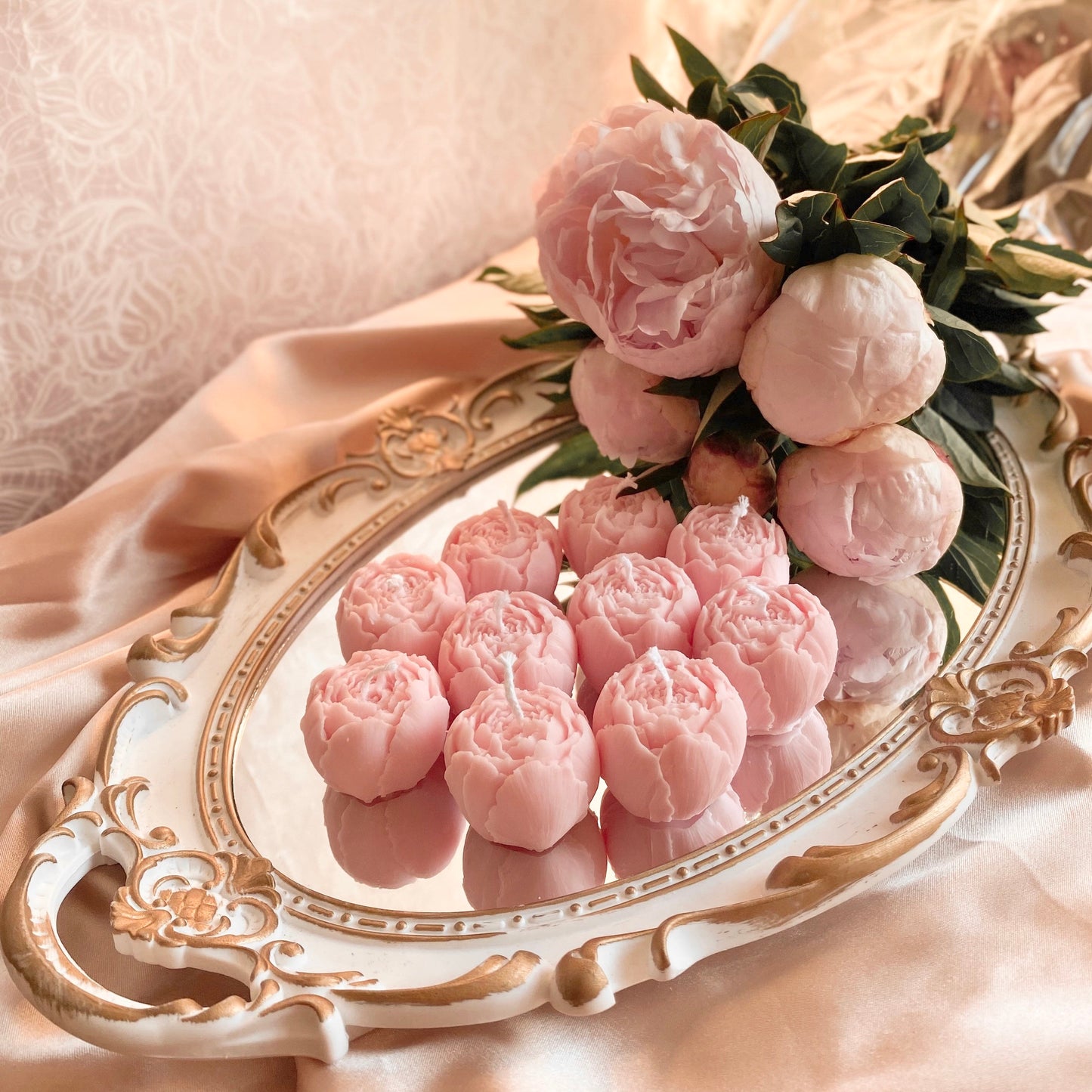 Peony Decorative Tealight Candles